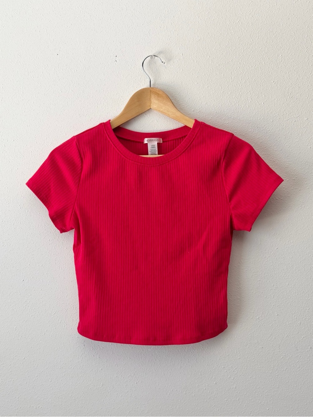 Bozzolo Ribbed Short Sleeve Crop Top